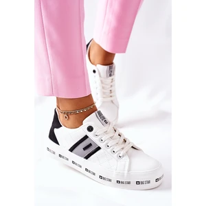 Leather Platform Sneakers BIG STAR II274071 White