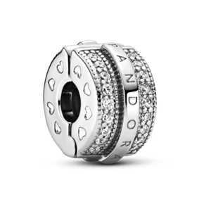 Pandora Strieborný korálik so zirkónmi Pavé Lines 799042C01