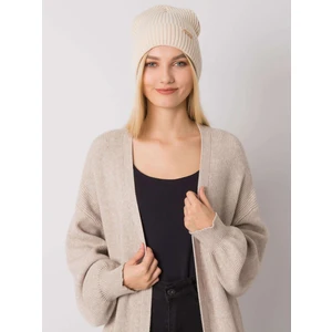 RUE PARIS Beige knitted cap