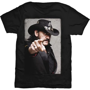 Lemmy Kilmister Ing Pointing Photo Men Fekete-Grafika L