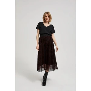 Flared midi skirt