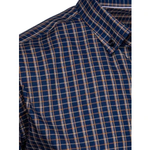 Navy Blue Plaid Men's Dstreet Shirt