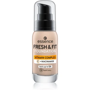 Essence Fresh & Fit tekutý make-up odtieň 10 Fresh Ivory 30 ml