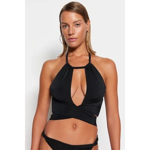 Trendyol Bikini Top - Black - Plain