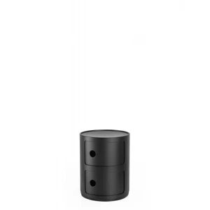 Stolek s úložným prostorem Componibili 4966, 2 úložné díly, více barev - Kartell Barva: černá