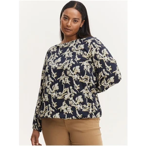 White-blue floral blouse Fransa - Women