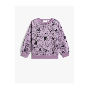 Koton Sweatshirt - Purple - Relaxed fit