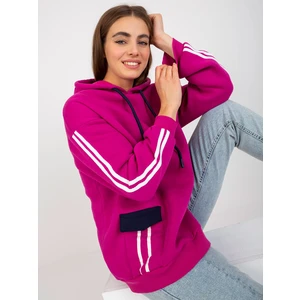 Cotton Fuchsia Hoodie