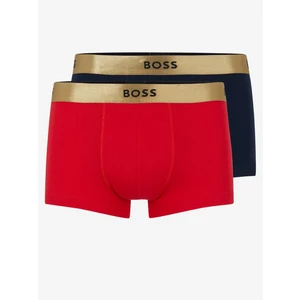 BOSS Boxerky 2 ks Červená