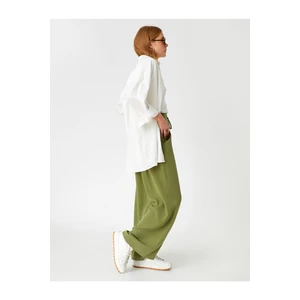 Koton Pants - Green - Wide leg