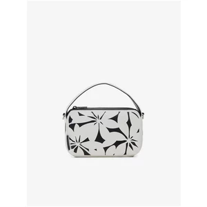 Black and white women's floral handbag Desigual Onyx Narbonne Mini - Women