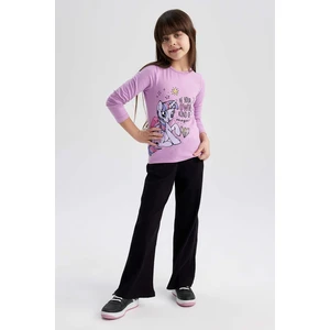 DEFACTO Girls Ribbed Camisole Wide Leg Sweatpants