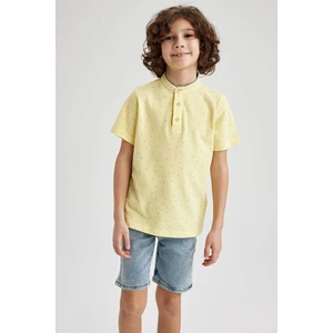 DEFACTO Boy Pique Short Sleeve Polo T-Shirt