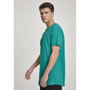 Shapely long T-shirt in fresh green color