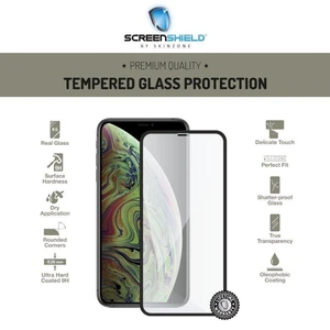 Temperált védőüveg Screenshield 3D  Apple iPhone Xs Max - Full Cover Black - Élettartam garancia