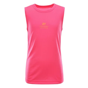 Kids quick-drying tank top ALPINE PRO NEQO neon knockout pink