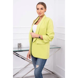 Elegant jacket with kiwi lapels