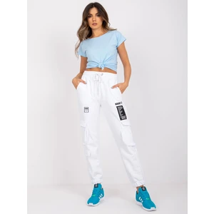 Gina white cargo pants