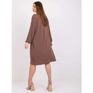 Rimini brown oversize midi dress *