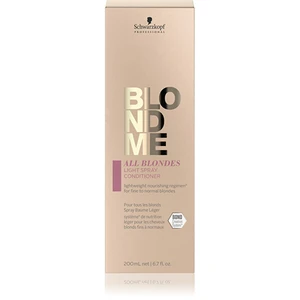 Schwarzkopf Professional Ľahký bezoplachový kondicionér v spreji pre jemné a normálne blond vlasy BLONDME All Blonde s ( Light Spray Conditioner) 200