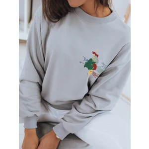 JAPANESE women's sweatshirt light gray Dstreet BY0928