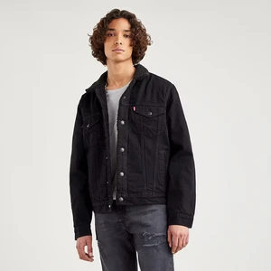 Levi's Black Men's Denim Jacket with Artificial Fur Levi's® - Men's