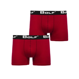 Vínové pánské boxerky Bolf 0953-2P 2 PACK