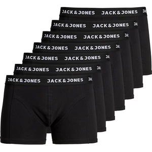 Jack&Jones 7 PACK - pánske boxerky JACHUEY 12171258 Black M