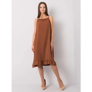 Casual brown summer dress