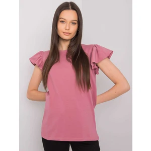 Dusty pink women's cotton blouse