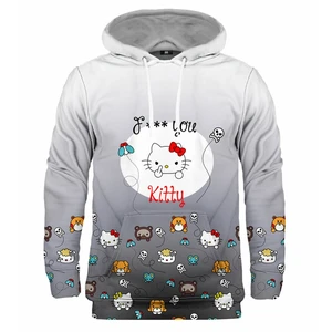 Mr. GUGU & Miss GO Unisex's Angry Kitty Black Hoodie H-K2231