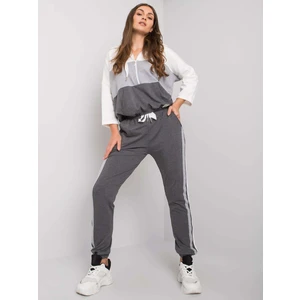 Ecru-gray women's sweatshirt