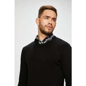 Jack&Jones Pánský svetr JJEBASIC 12137194 12137194 Black XXL