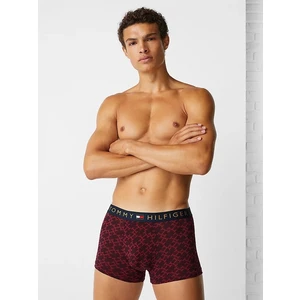 Červené pánské vzorované boxerky Tommy Hilfiger Underwear - Pánské