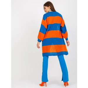 OCH BELLA blue-orange cardigan with wide sleeves