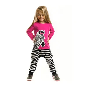 Lányka szett Denokids CFF-20S1-407/Pink, Black, White