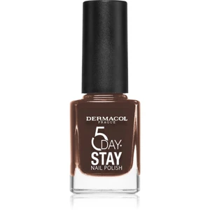 Dermacol 5 Day Stay dlhotrvajúci lak na nechty odtieň 57 Chocolate 11 ml