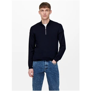 Dark blue men's sweater ONLY & SONS Wyler - Men