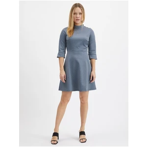 Orsay Blue Ladies Patterned Dress - Women