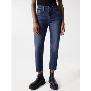 Modré dámské zkácené slim fit džíny Salsa Jeans True - Dámské