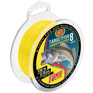 Wft splietaná šnúra targetfish 8 žltá 150 m - 0,15 mm - 10 kg