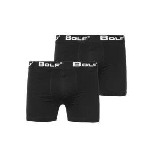 Čierne pánské boxerky Bolf 0953-2P 2 PACK