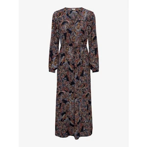 Dark blue women's patterned maxi dress JDY Cana - Women