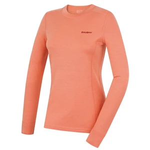 Women's merino sweatshirt HUSKY Aron L light orange