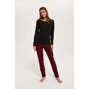 Women's pyjamas Ordesa long sleeves, long legs - black/print