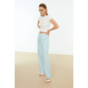 Trendyol Blue Straight Cut Trousers