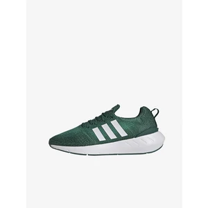 Zelené pánské žíhané boty adidas Originals Swift Run 22 - Pánské