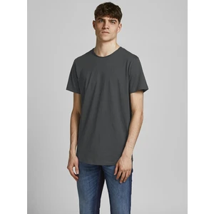 Dark Grey Basic T-Shirt Jack & Jones Basher - Men