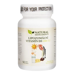 Natural Medicaments Lipozomálny vitamín D3 1000 IU 90 tabliet