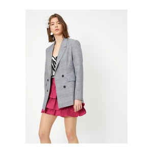 Koton Women's Double Breasted Blazer Jacket